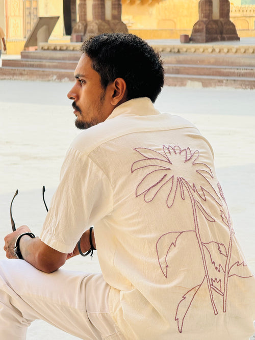 Botanical Back Handworked Shirt